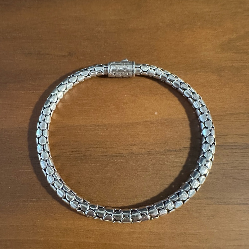 John Hardy Silver Woven Bracelet